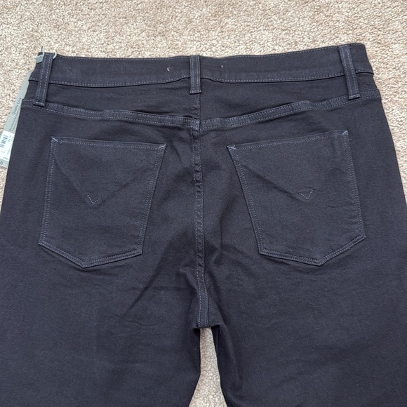 NWT Hudson Nico Mid Rise Barefoot Bootcut Black Wash Raw Hem Jeans Size 32 - Picture 8 of 12
